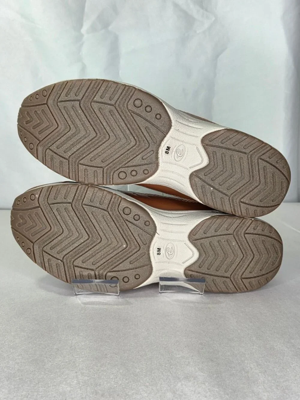 Easy Spirit Traveltime Slip on Mule Walking Sneakers - Brown Houndstooth, Size: